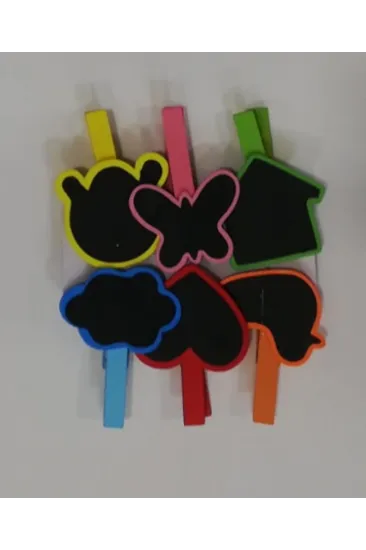 Desenli Notlu Mandal (6'lı Set-10 Paket) Desenli Notlu Mandal (6'lı Set-10 Paket)