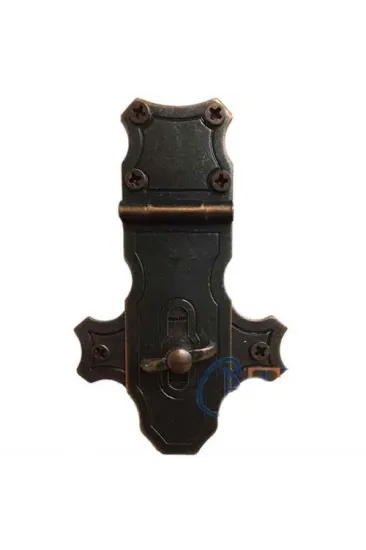Dekoratif Anahtarlı Sandık Askısı - 40x65mm, Oksit, 1 Adet Dekoratif Anahtarlı Sandık Askısı - 40x65mm, Oksit, 1 Adet