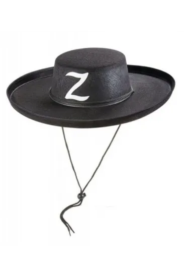 Z Logolu Çocuk Boy Bağcıklı Zorro Şapkası Z Logolu Çocuk Boy Bağcıklı Zorro Şapkası