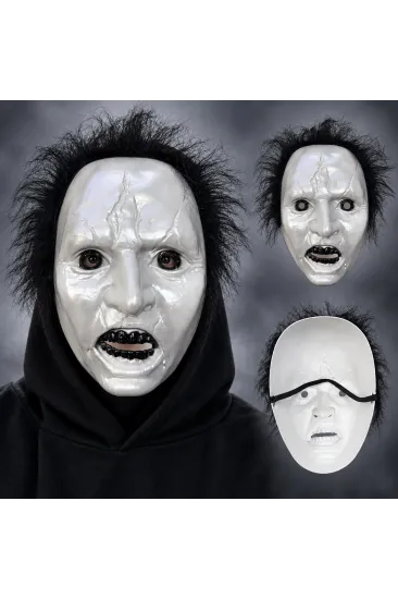 Siyah Saçlı Michael Myers Plastik Karakter Maskesi Siyah Saçlı Michael Myers Plastik Karakter Maskesi