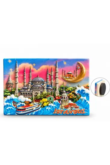 İstanbul Temalı Polyester Magnet Alk5877
