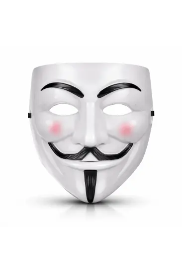 V Mask Premium Vendetta Beyaz Maske (guy Fawkes Stil) V Mask Premium Vendetta Beyaz Maske (guy Fawkes Stil)