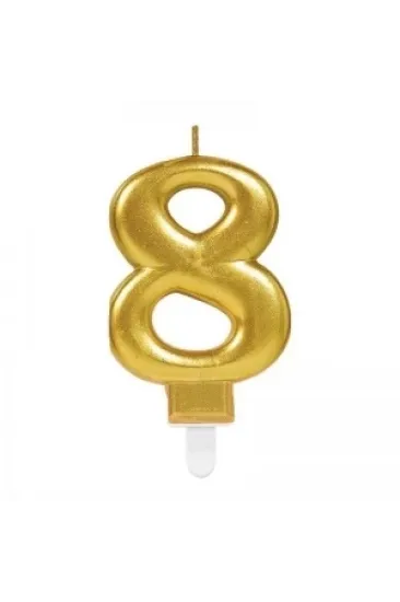 8 Rakam Mum Gold Renk 8 Rakam Mum Gold Renk