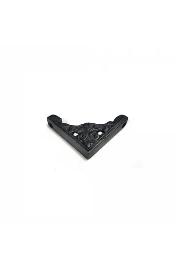 Antika Tarz Dekoratif Pirinç Köşe Süsü - 58x58 Mm, Oksit
