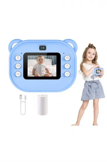 Dijital Video Kayıt Fotoğraf Çocuk Kamerası Anlık Termal Resim Kağıt Baskılı