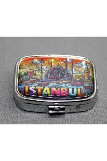 İstanbul Temalı İlaç Kutusu Anahtarlık Alk4371 İstanbul Temalı İlaç Kutusu Anahtarlık Alk4371