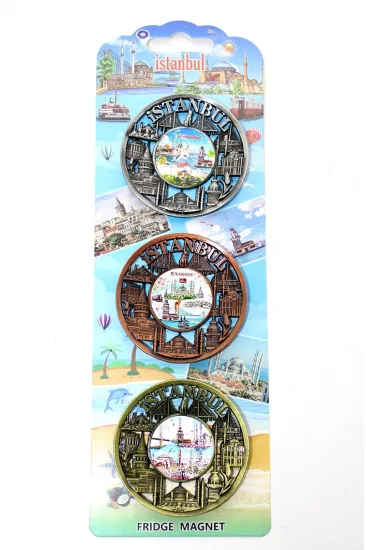 İstanbul Temalı Metal Magnet 3'lü Set Alk2890 İstanbul Temalı Metal Magnet 3'lü Set Alk2890