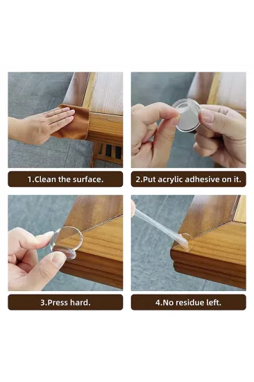 Silikon Şeffaf Masa Kenar , Köşe Koruması Silikon Şeffaf Masa Kenar , Köşe Koruması