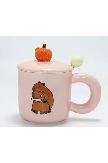 3d Capybara Desenli Porselen Kupa Bardak Alk4504