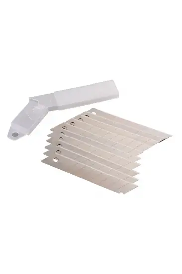 Maket Bıçağı - Falçata Ağzı - Yedeği Kalın 18mm - 10 Adet Maket Bıçağı - Falçata Ağzı - Yedeği Kalın 18mm - 10 Adet