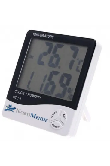 Dijital Termometre Nem Ölçer Saat Alarm Özellikli Lcd Ekran İç Mekan Sıcaklık Göstergesi Dijital Termometre Nem Ölçer Saat Alarm Özellikli Lcd Ekran İç Mekan Sıcaklık Göstergesi