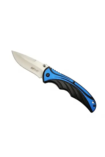 Handsome 454 Mavi Kamp Çakı 20cm - Yarı Otomatik, Kemerlikli Handsome 454 Mavi Kamp Çakı 20cm - Yarı Otomatik, Kemerlikli