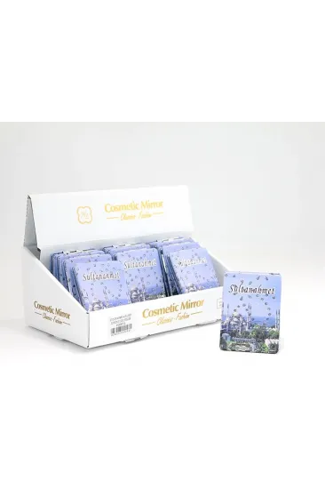 Taşlı İstanbul Tasarımı El Aynası İnce Alk2621 Taşlı İstanbul Tasarımı El Aynası İnce Alk2621