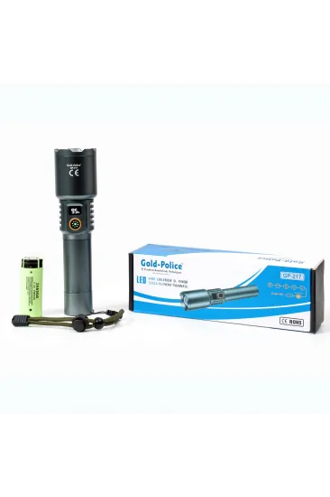 Standart Led’leri Unutun Gold  Gp-217 Tg Led, Işığı Yüzlerce Metre Öteye Odaklayan Özel Lens Yapısı Ve Şarj Edilebilir Dev Bataryasıyla Profesyonellerin Tercihi. Geceyi Gündüze Çeviren Gerçek G