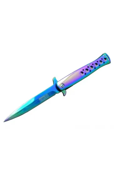 Tac-force Tac Force Ti-lite 1111 Gk Gökkuşağı Kamp / Av Çakısı 23cm- Yarı Otomatik, Kemerlikli, Metal Desenli Sap Tac-force Tac Force Ti-lite 1111 Gk Gökkuşağı Kamp / Av Çakısı 23cm- Yarı Otomatik, Kemerlikli, Metal Desenli Sap