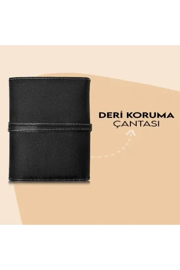 24'lü Profesyonel Deri Çantalı Makyaj Fırça Seti