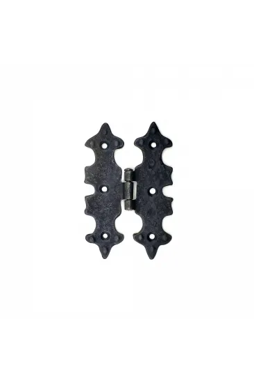 Antika Tarz Dekoratif Pirinç Lale Menteşe - 104x77 Mm, Oksit Antika Tarz Dekoratif Pirinç Lale Menteşe - 104x77 Mm, Oksit