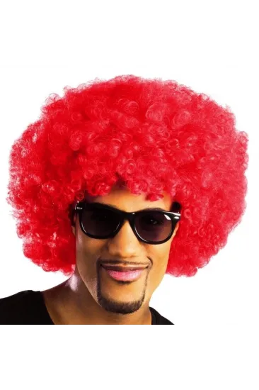 Kırmızı Renk Kıvırcık Afro Bonus Peruk Kırmızı Renk Kıvırcık Afro Bonus Peruk
