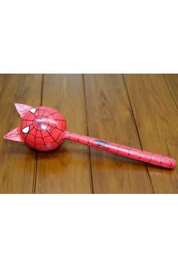 Ahşap Kedili Spiderman Marakas Tekli Polos:24 Ahşap Kedili Spiderman Marakas Tekli Polos:24