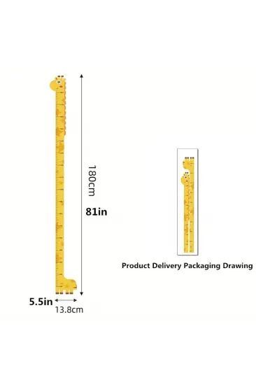 Sevimli Sarı Zürafa Yeşil Dinazor Deniz Kızı Roket Ağaç Boy Ölçüsü Sticker Sevimli Sarı Zürafa Yeşil Dinazor Deniz Kızı Roket Ağaç Boy Ölçüsü Sticker