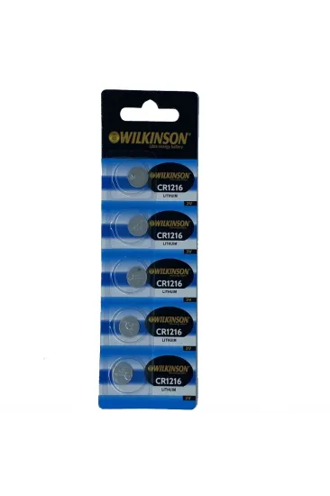 Wılkınson 1216 3v Lityum Düğme Pil 5'li Paket Wılkınson 1216 3v Lityum Düğme Pil 5'li Paket