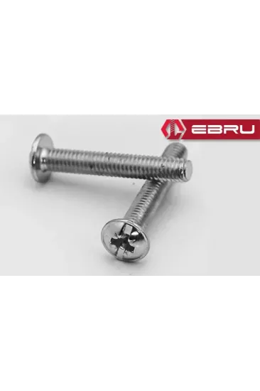 Yuvarlak Yıldız Başlı Rysb Kulp Vidası, Civata M4x25 - 50 Adet Yuvarlak Yıldız Başlı Rysb Kulp Vidası, Civata M4x25 - 50 Adet