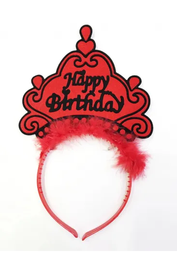 Happy Birthday Yazılı Neon Renk Taç 12 Adet Happy Birthday Yazılı Neon Renk Taç 12 Adet