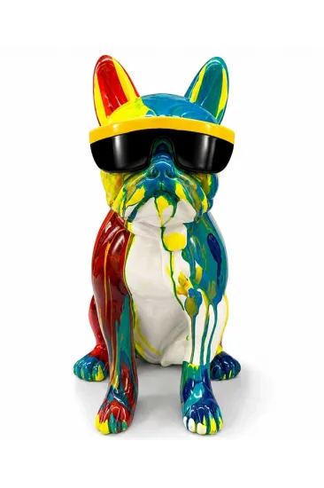 Renkli Dekoratif Polyester Bulldog Köpek Figürü Alk5472 Renkli Dekoratif Polyester Bulldog Köpek Figürü Alk5472