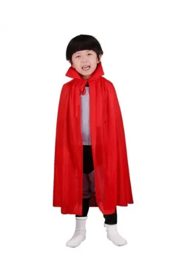 Kırmızı Renk Yakalı Pelerin Çocuk Boy 90 Cm Kırmızı Renk Yakalı Pelerin Çocuk Boy 90 Cm
