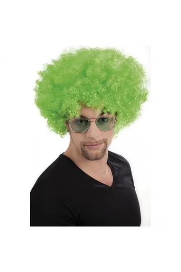 Yeşil Renk Kıvırcık Afro Bonus Peruk Yeşil Renk Kıvırcık Afro Bonus Peruk