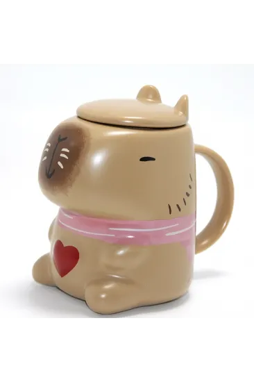 3d Capybara Tasarımı Porselen Kupa Bardak Alk4510 3d Capybara Tasarımı Porselen Kupa Bardak Alk4510