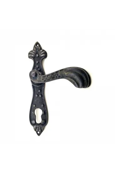 Antika Tarz Dekoratif Pirinç Mevlana Banyo Kapı Kolu - 228x48 Mm, Oksit Antika Tarz Dekoratif Pirinç Mevlana Banyo Kapı Kolu - 228x48 Mm, Oksit