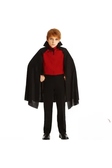 Siyah Yakalı Pelerin - Vampir Pelerin - Dracula Pelerin 90 Cm Siyah Yakalı Pelerin - Vampir Pelerin - Dracula Pelerin 90 Cm