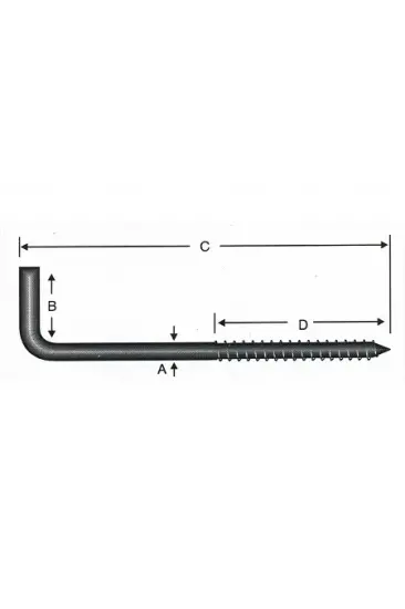 Vidalı Korniş Çivi No:4 - 3,5x40 - 10 Adet Vidalı Korniş Çivi No:4 - 3,5x40 - 10 Adet