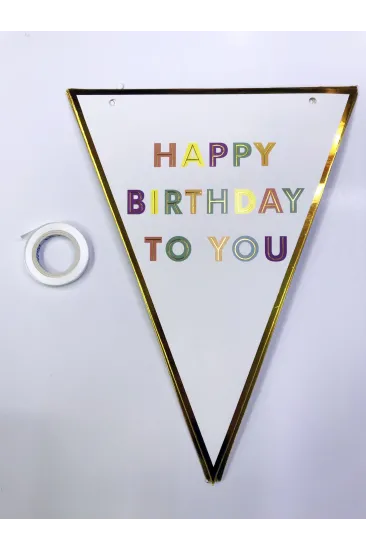 Happy Birthday To You Flama Bayrak Süs Happy Birthday To You Flama Bayrak Süs