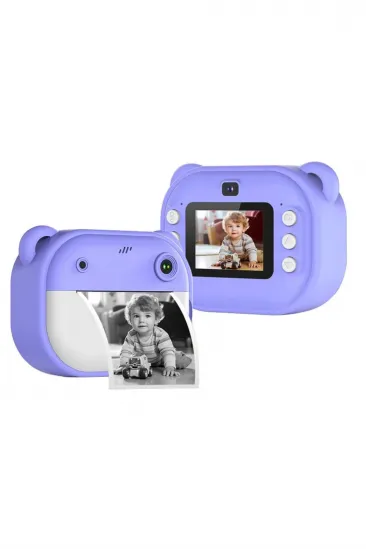 Dijital Video Kayıt Fotoğraf Çocuk Kamerası Anlık Termal Resim Kağıt Baskılı