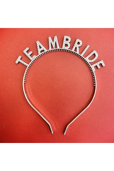 Gümüş Renk Team Bride Taç Plastik – Gelin Ve Nedime Tacı Gümüş Renk Team Bride Taç Plastik – Gelin Ve Nedime Tacı
