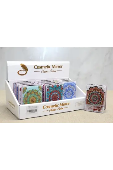Mandala Desenli Hareketli Sulu El Aynası Alk4581 Mandala Desenli Hareketli Sulu El Aynası Alk4581
