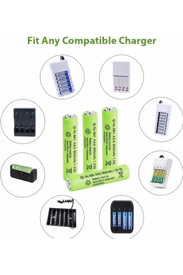 800 Mah 1.2v Aaa Ni-cd Şarj Edilebilir Pil 12 Adet 800 Mah 1.2v Aaa Ni-cd Şarj Edilebilir Pil 12 Adet