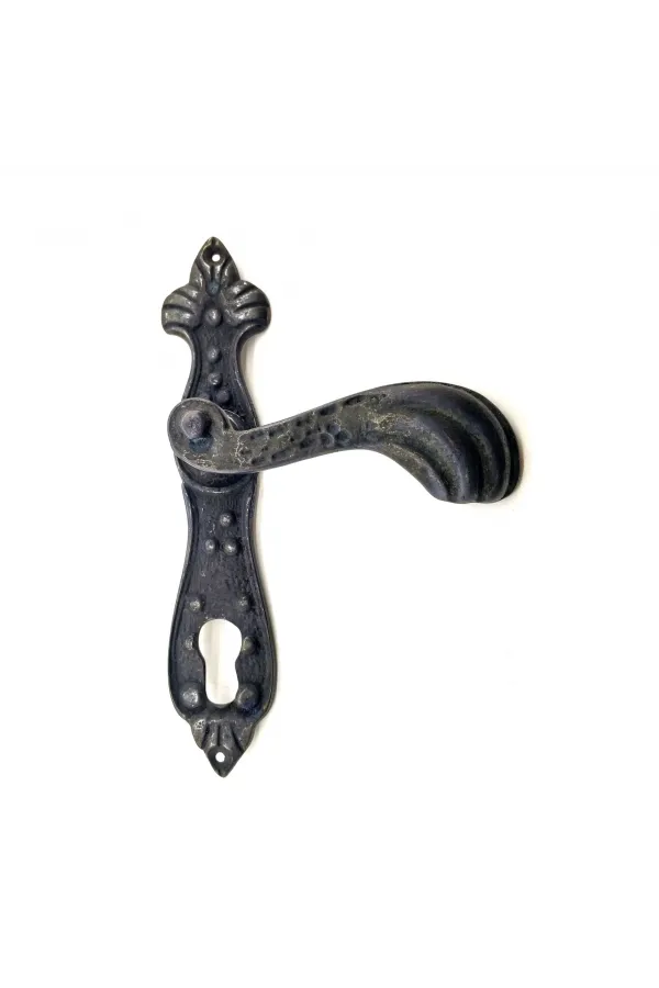 Antika Tarz Dekoratif Pirinç Mevlana Oda Kapı Kolu - 228x48 Mm, Oksit Antika Tarz Dekoratif Pirinç Mevlana Oda Kapı Kolu - 228x48 Mm, Oksit