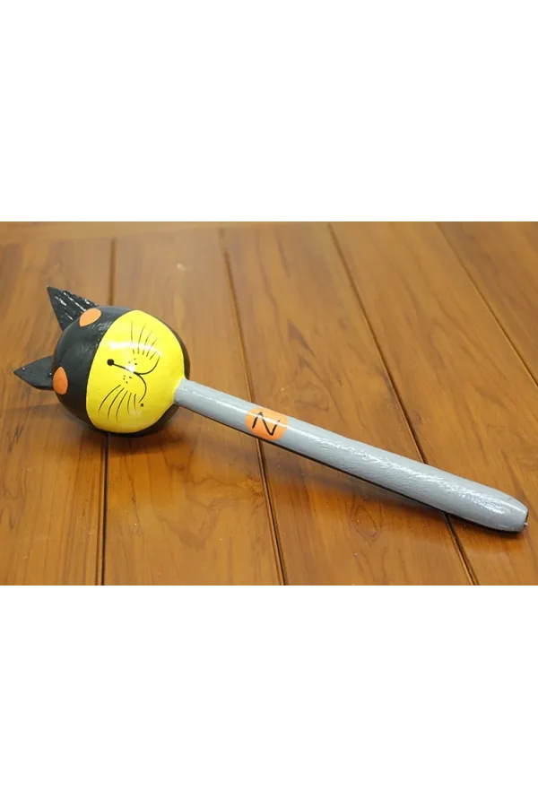 Ahşap Kedili Batman Marakas Tekli Polos:25 Ahşap Kedili Batman Marakas Tekli Polos:25