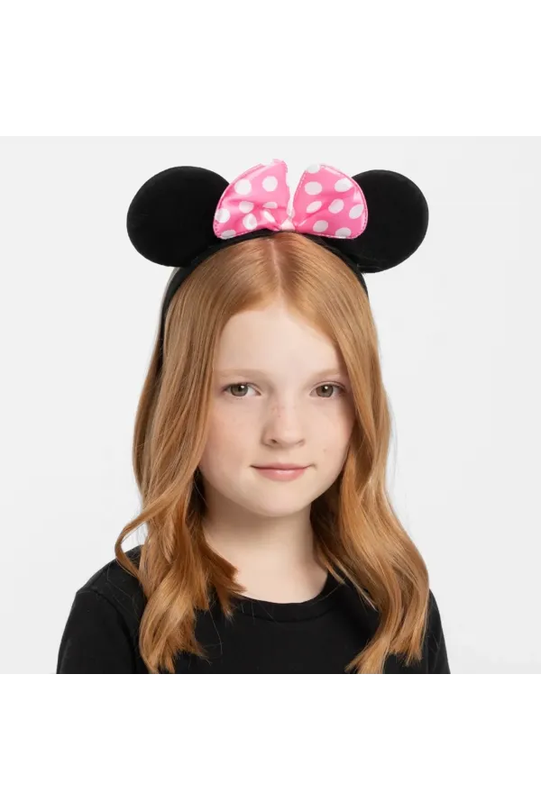 Pembe Fiyonklu Minnie Mouse Tacı Mini Kulak Pembe Fiyonklu Minnie Mouse Tacı Mini Kulak