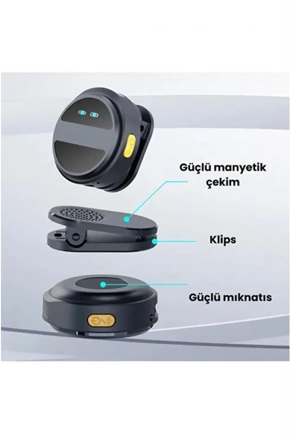 2 Adet Profesyonel Kablosuz Yaka Mikrofonu Lighting Uyumlu Manyetik Klipsli 2 Adet Profesyonel Kablosuz Yaka Mikrofonu Lighting Uyumlu Manyetik Klipsli