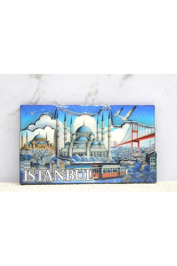 Ahşap İstanbul Temalı Magnet Alk4362 Ahşap İstanbul Temalı Magnet Alk4362