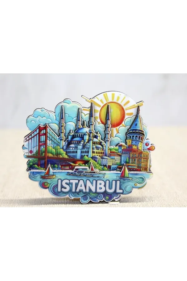 Ahşap İstanbul Temalı Magnet Alk4600 Ahşap İstanbul Temalı Magnet Alk4600