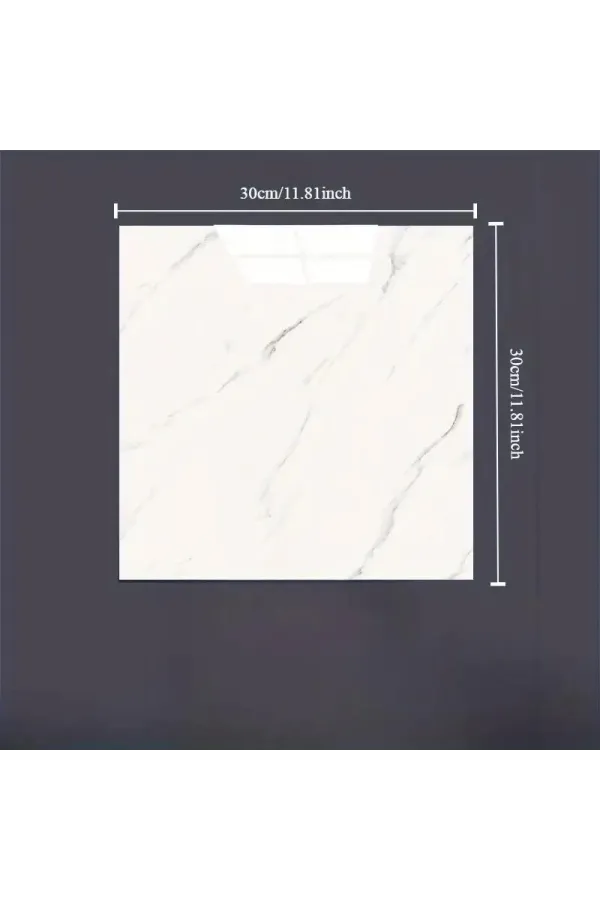 Beyaz Mermer Desenli Alüminyum Plastik Duvar Sticker (30*30) Beyaz Mermer Desenli Alüminyum Plastik Duvar Sticker (30*30)