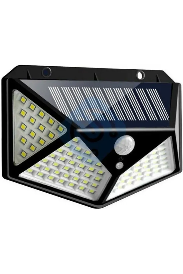 100 Led Dış Mekan Solar Aydınlatma Fotoselli Solar Lamba Hareket Sensörlü