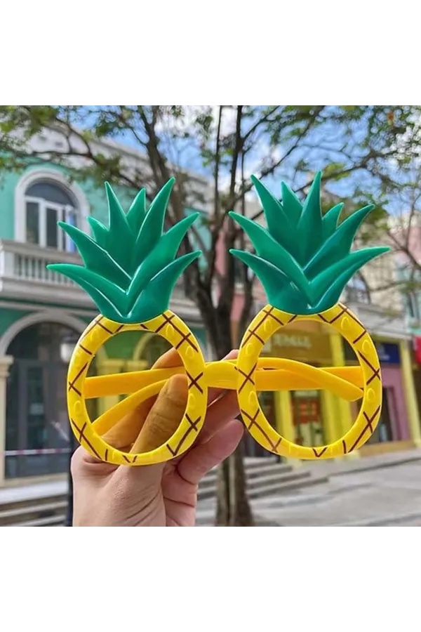 Tropikal Hawaii Ananas Şekilli Parti Gözlüğü 9.5 X 14 Cm Tropikal Hawaii Ananas Şekilli Parti Gözlüğü 9.5 X 14 Cm
