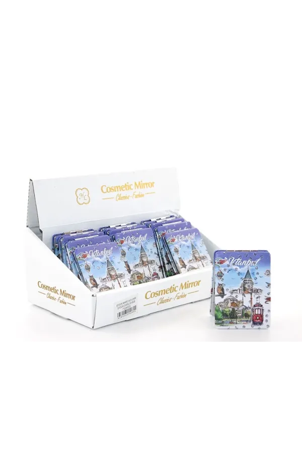 Taşlı İstanbul Tasarımı El Aynası İnce Alk2469a Taşlı İstanbul Tasarımı El Aynası İnce Alk2469a