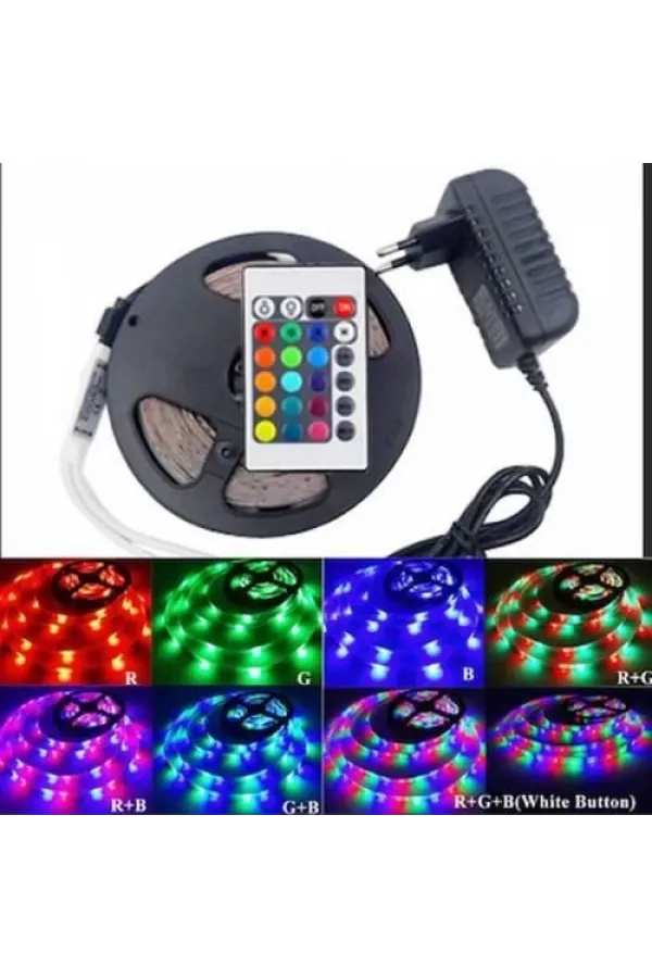 3 Çipli Rgb İç Mekan Şerit Led 5 Metre 3 Çipli Rgb İç Mekan Şerit Led 5 Metre